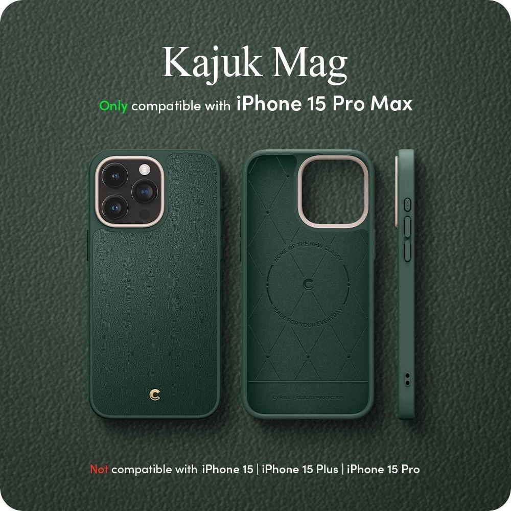 Apple iPhone 15 Pro Max ümbris roheline SPIGEN CYRILL KAJUK MAG MAGSAFE