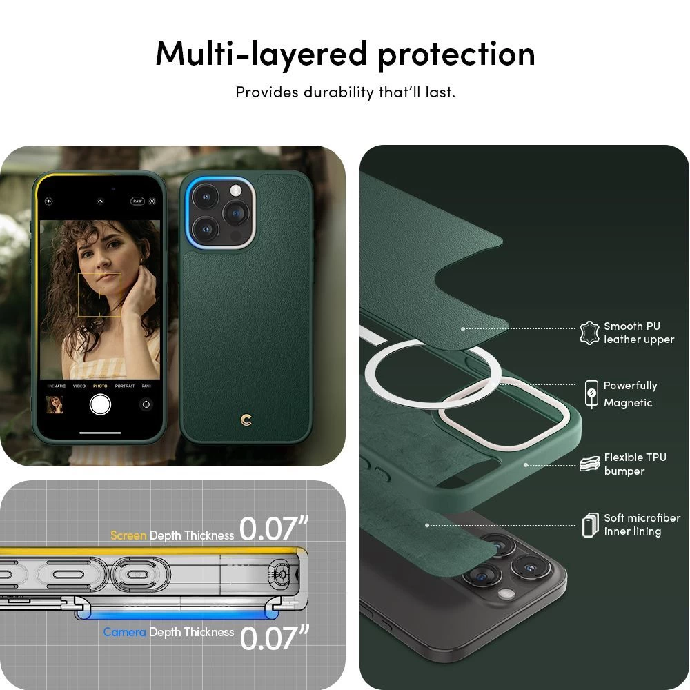Apple iPhone 15 Pro Max ümbris roheline SPIGEN CYRILL KAJUK MAG MAGSAFE