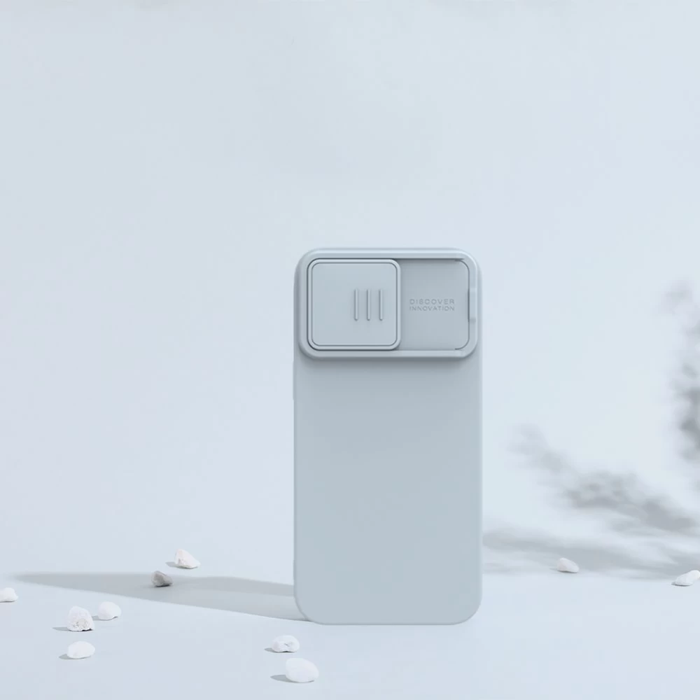 Apple iPhone 15 Pro Max suojakuori vihreä NILLKIN CAMSHIELD SILKY SILICON