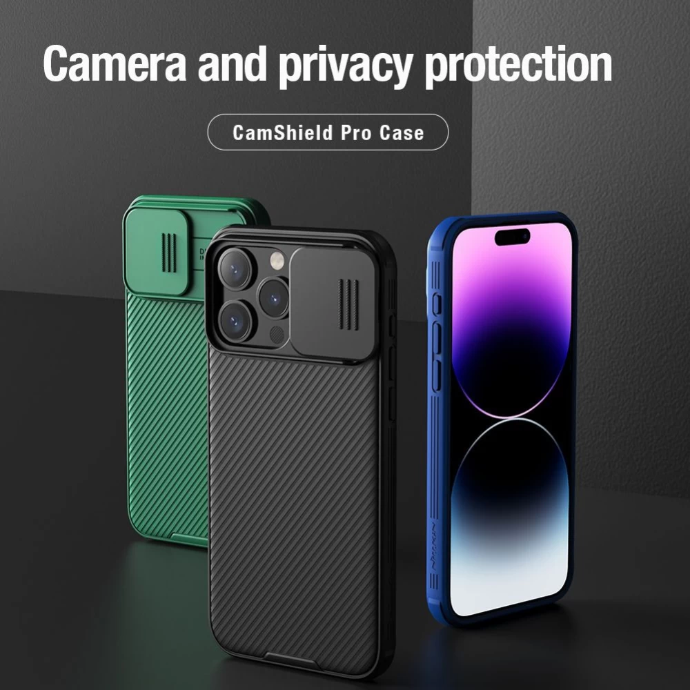 Apple iPhone 15 Pro Max чехол зеленый NILLKIN CAMSHIELD PRO