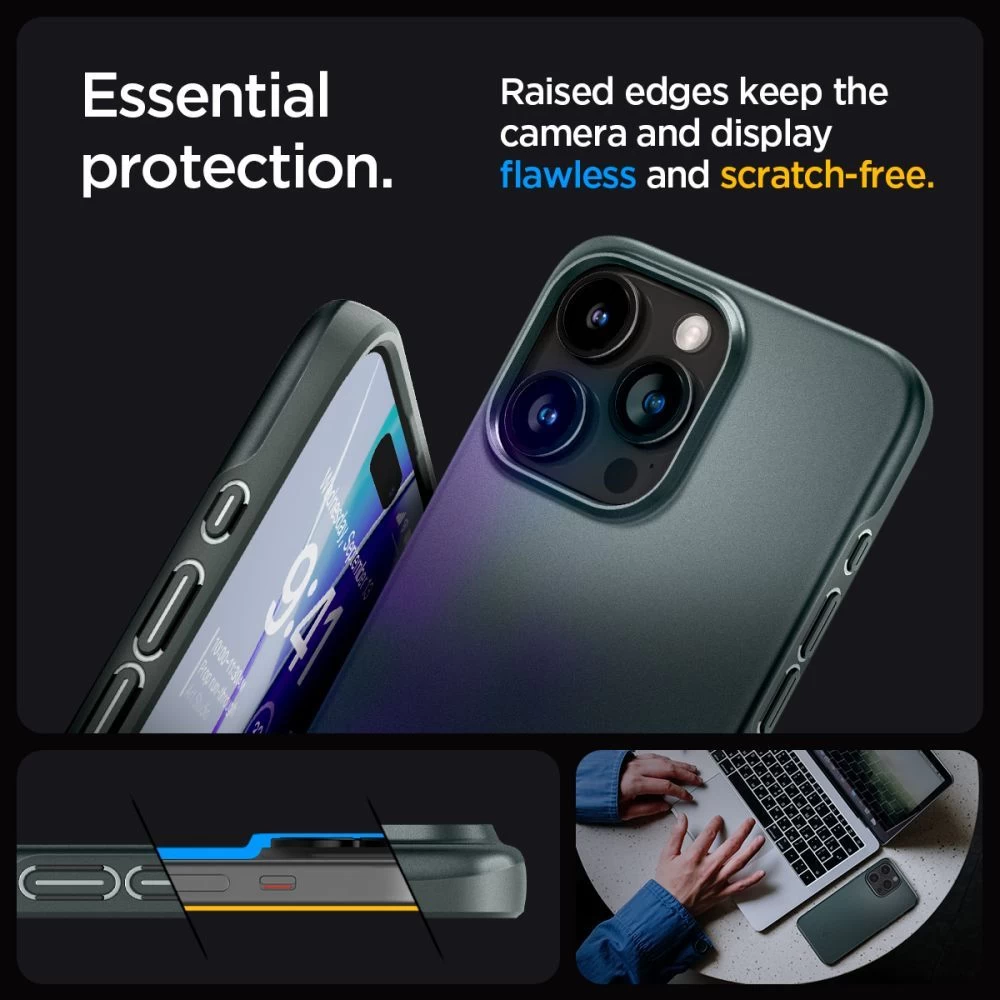 Apple iPhone 15 Pro Max ümbris roheline SPIGEN THIN FIT