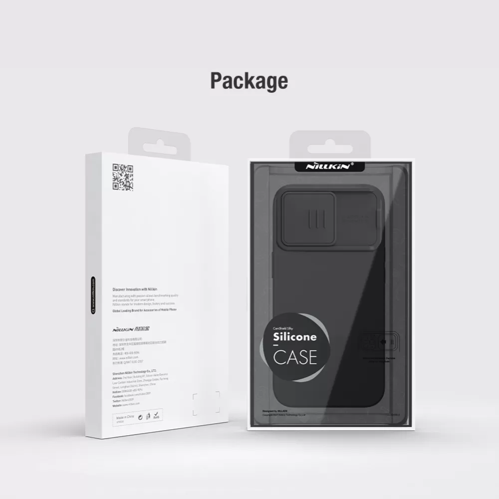 Apple iPhone 15 Pro Max чехол зеленый NILLKIN CAMSHIELD SILKY MAGNETIC SILICON
