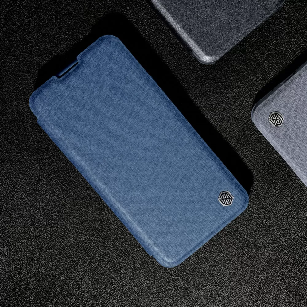 Apple iPhone 15 Pro Max suojakotelo vihreä NILLKIN QIN PRO LEATHER (PLAIN VERSION)