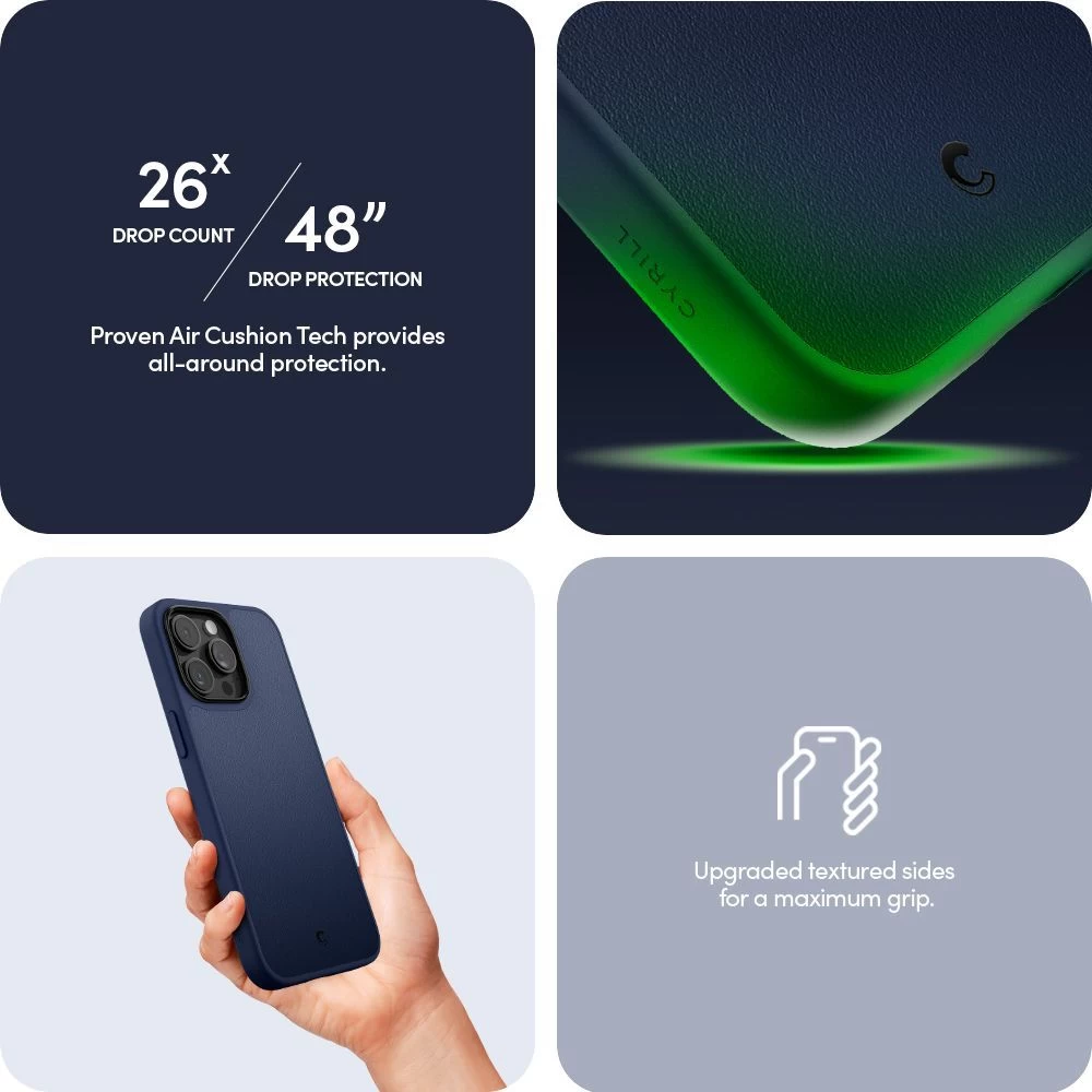 Apple iPhone 15 Pro Max suojakuori sininen SPIGEN CYRILL KAJUK MAG MAGSAFE