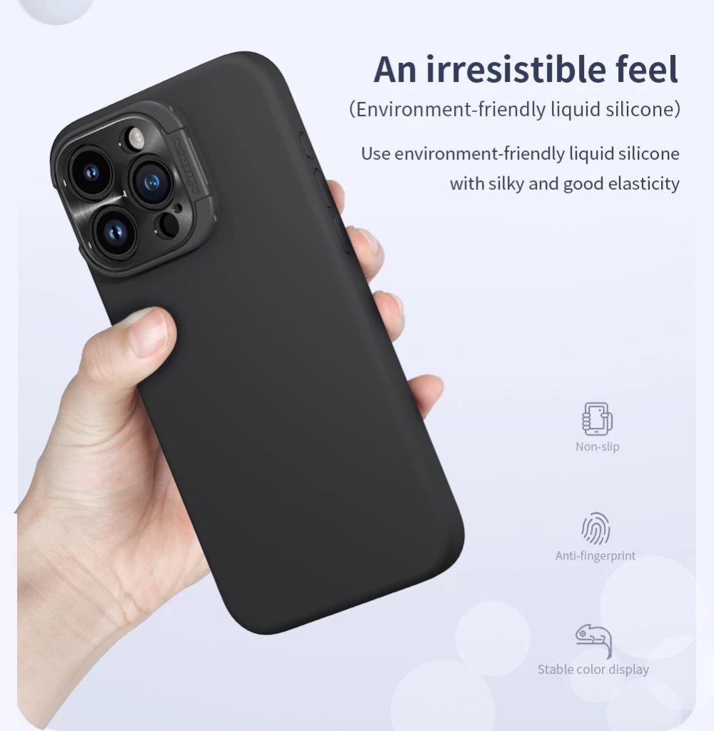 Apple iPhone 15 Pro Max suojakuori sininen NILLKIN LENSWING MAGNETIC