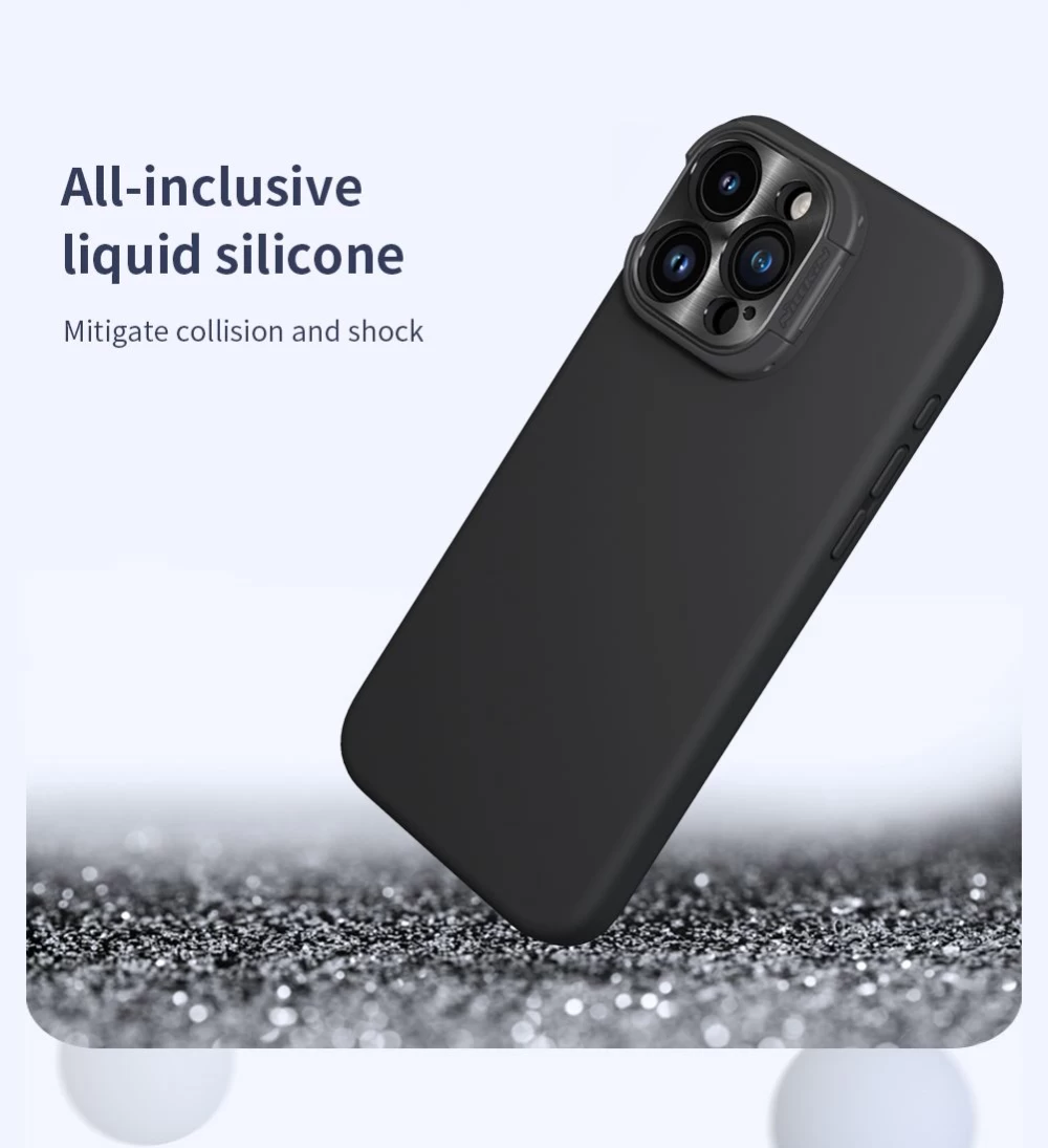 Apple iPhone 15 Pro Max suojakuori sininen NILLKIN LENSWING MAGNETIC