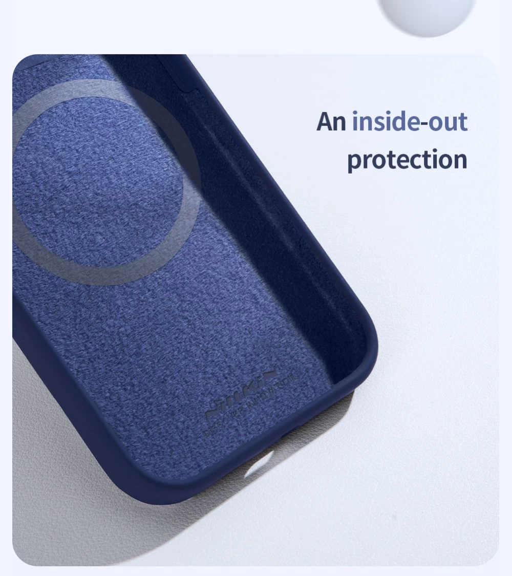 Apple iPhone 15 Pro Max suojakuori sininen NILLKIN LENSWING MAGNETIC