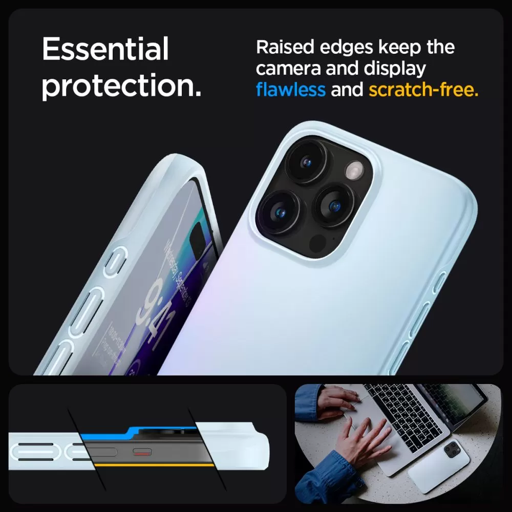 Apple iPhone 15 Pro Max ümbris sinine SPIGEN THIN FIT
