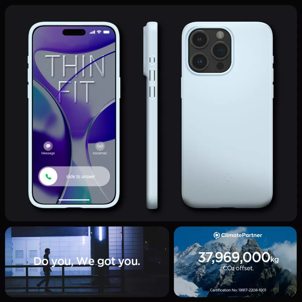 Apple iPhone 15 Pro Max ümbris sinine SPIGEN THIN FIT