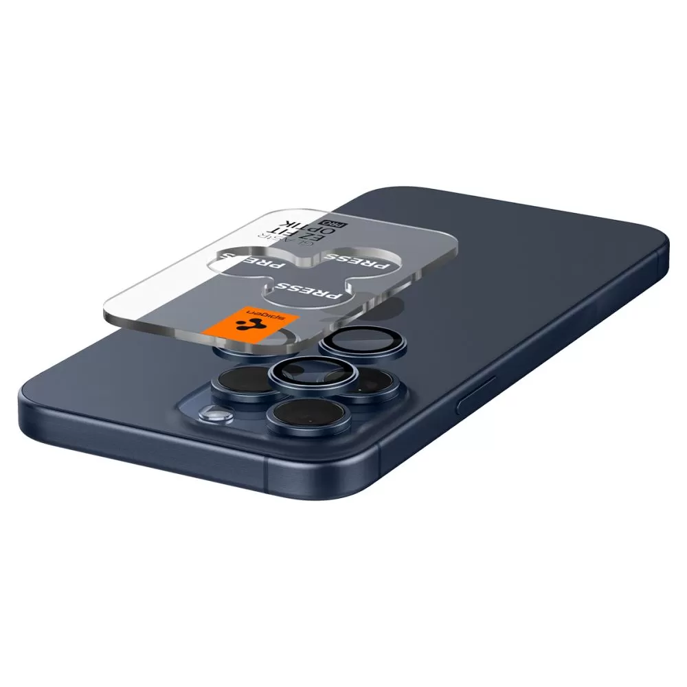 Apple iPhone 15 Pro Max apsauginis stiklas  SPIGEN OPTIK.TR ”EZ FIT” CAMERA PROTECTOR 2-PACK