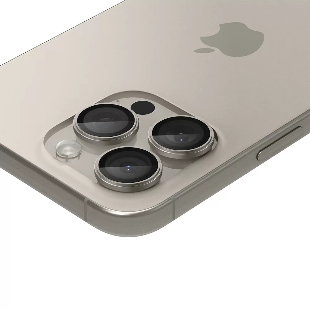 Apple iPhone 15 Pro Max apsauginis stiklas  SPIGEN OPTIK.TR ”EZ FIT” CAMERA PROTECTOR 2-PACK