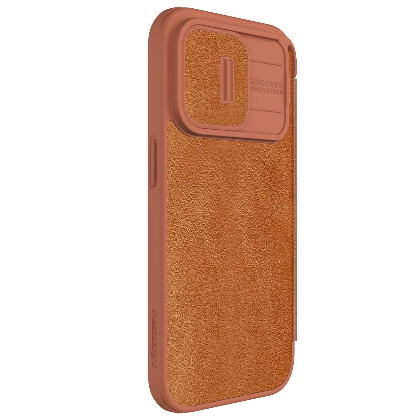 Apple iPhone 15 Pro Max suojakotelo ruskea NILLKIN QIN PRO LEATHER