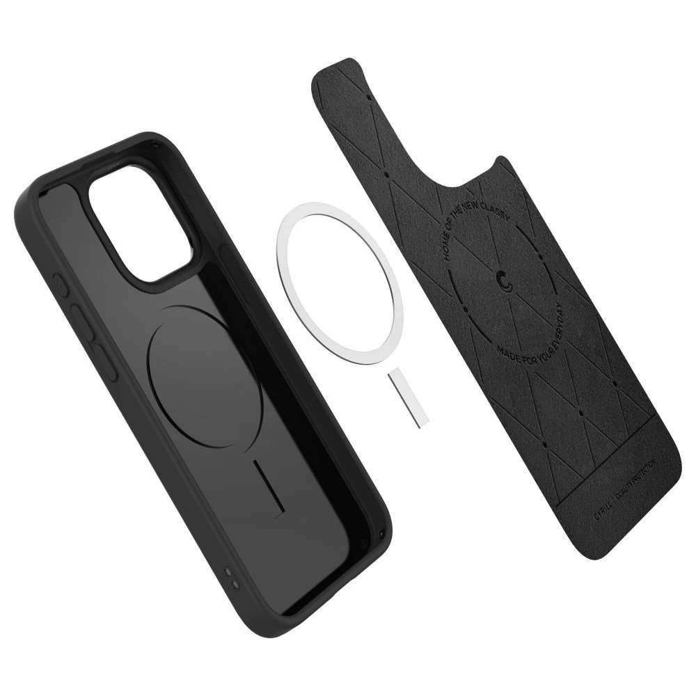 Apple iPhone 15 Pro Max suojakuori musta SPIGEN CYRILL KAJUK MAG MAGSAFE