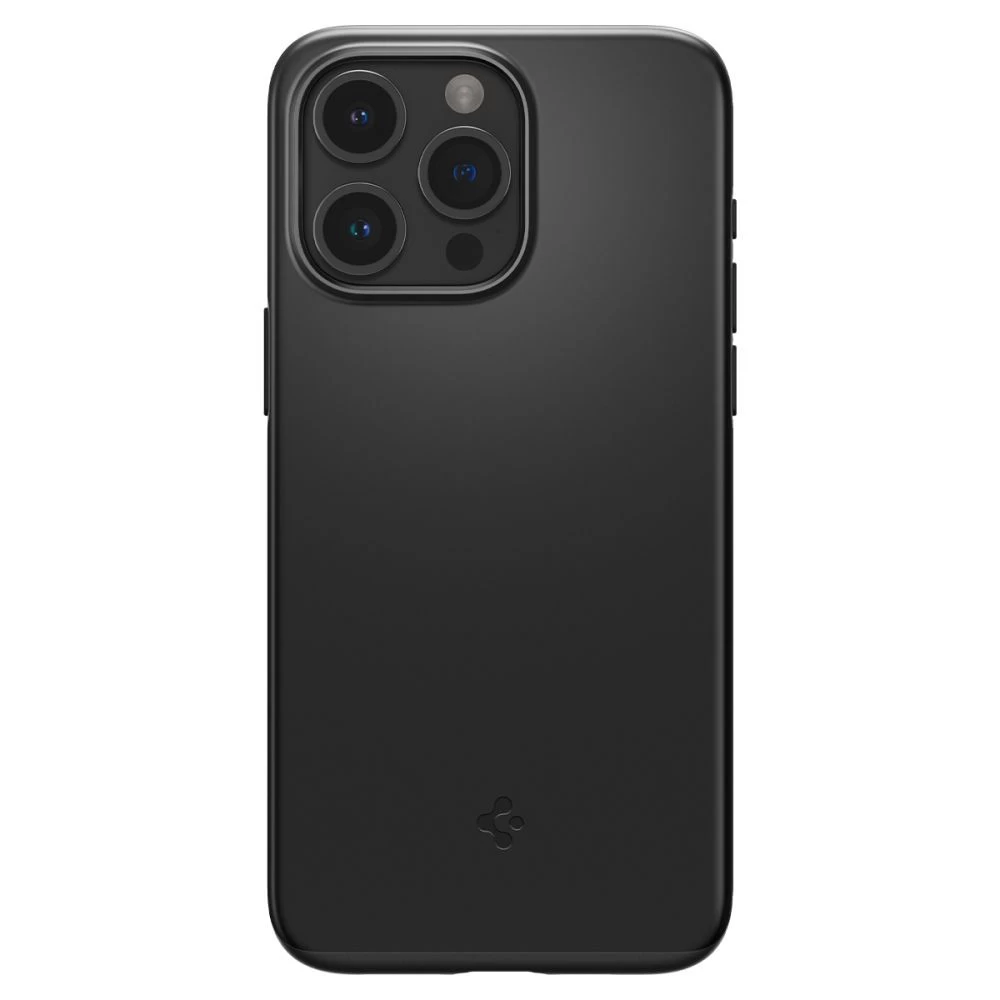 Apple iPhone 15 Pro Max suojakuori musta SPIGEN THIN FIT