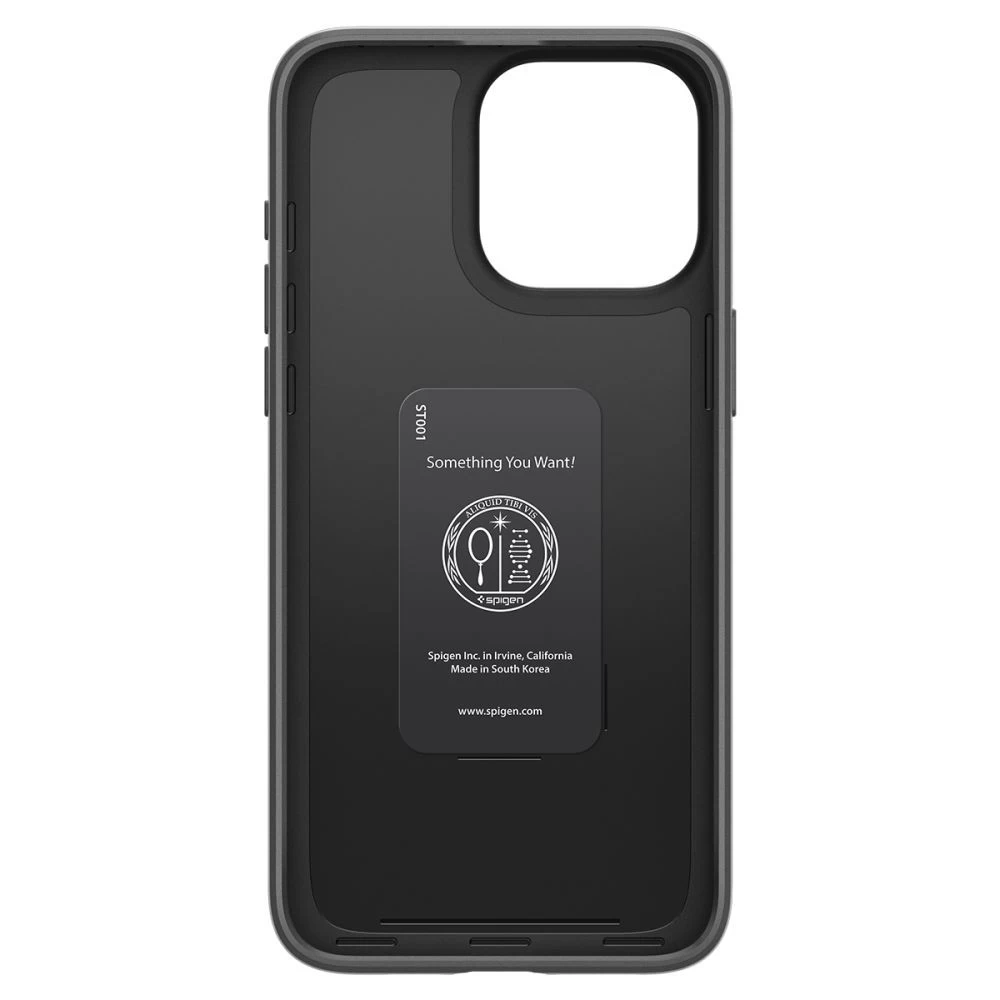 Apple iPhone 15 Pro Max suojakuori musta SPIGEN THIN FIT