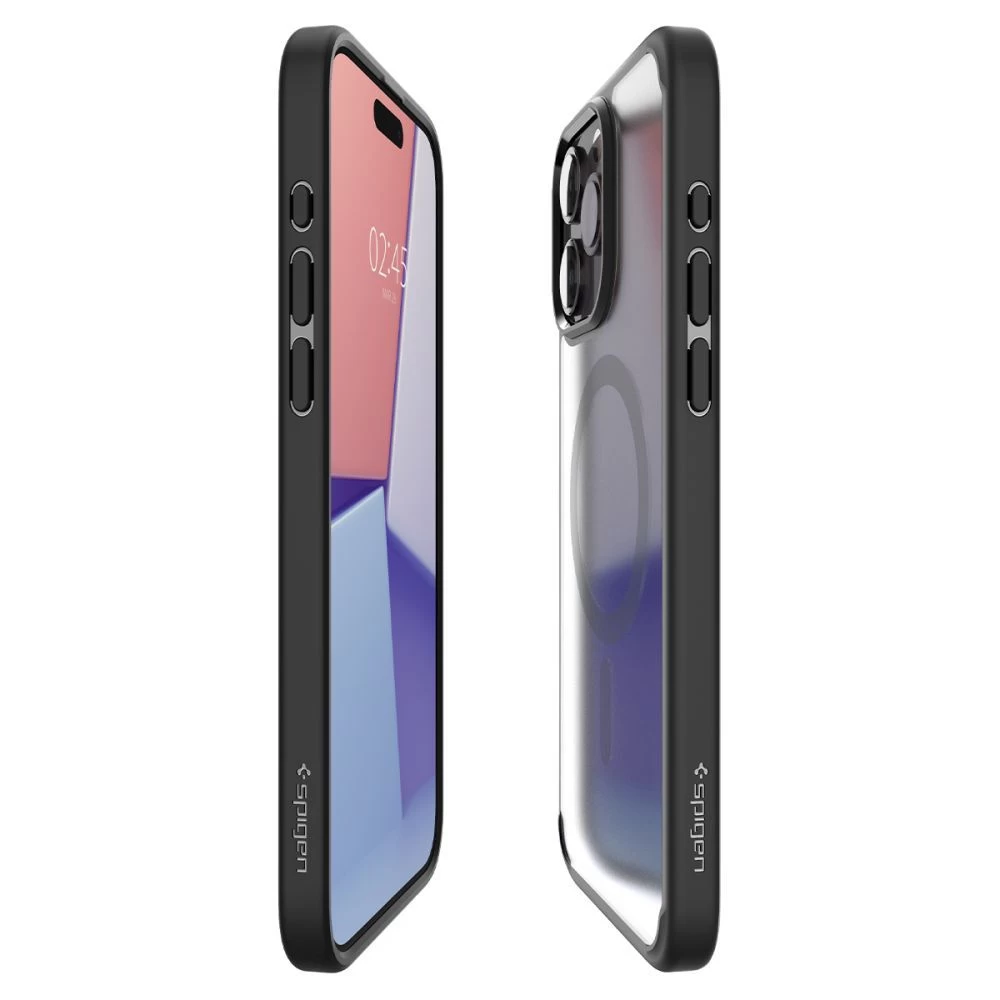 Apple iPhone 15 Pro Max suojakuori musta SPIGEN ULTRA HYBRID MAG MAGSAFE