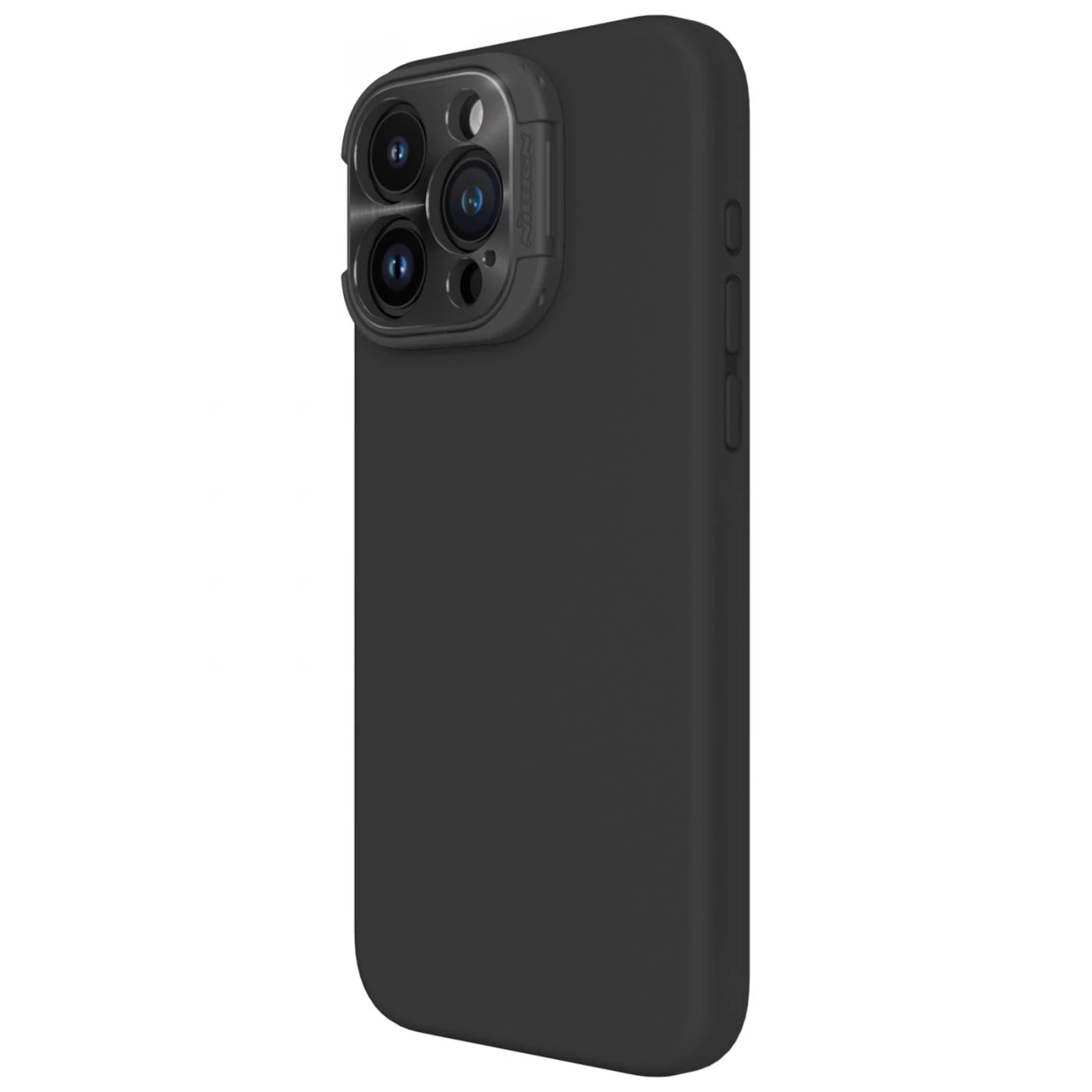 Apple iPhone 15 Pro Max suojakuori musta NILLKIN LENSWING MAGNETIC