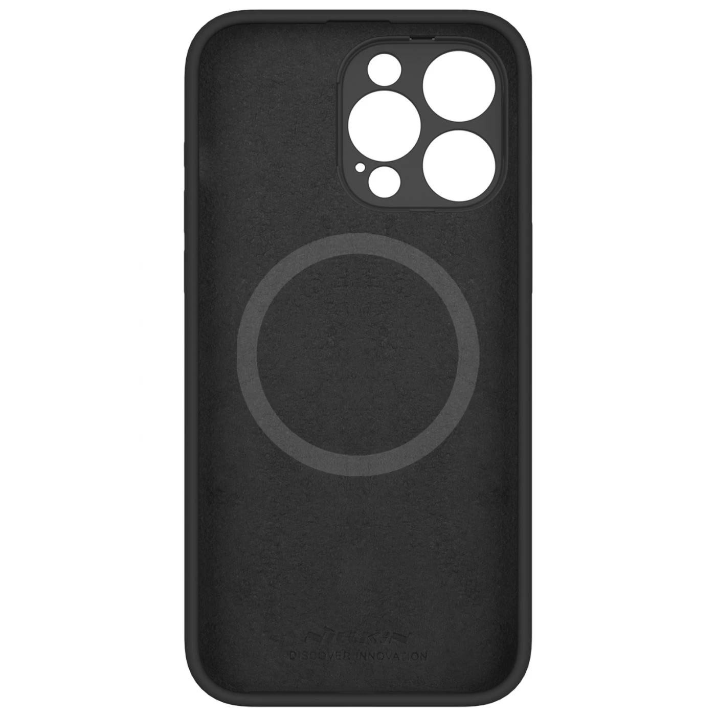 Apple iPhone 15 Pro Max suojakuori musta NILLKIN LENSWING MAGNETIC