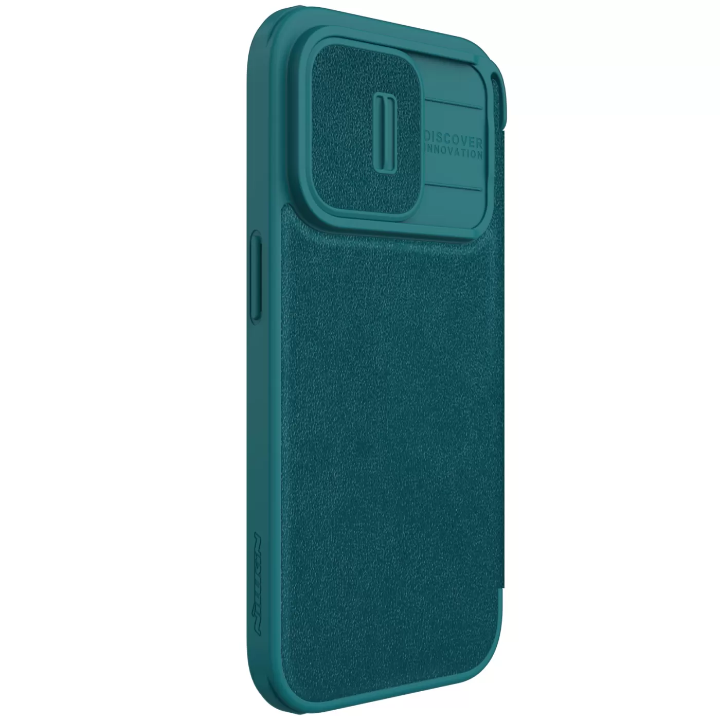 Apple iPhone 15 Pro Max suojakotelo vihreä NILLKIN QIN PRO LEATHER (PLAIN VERSION)