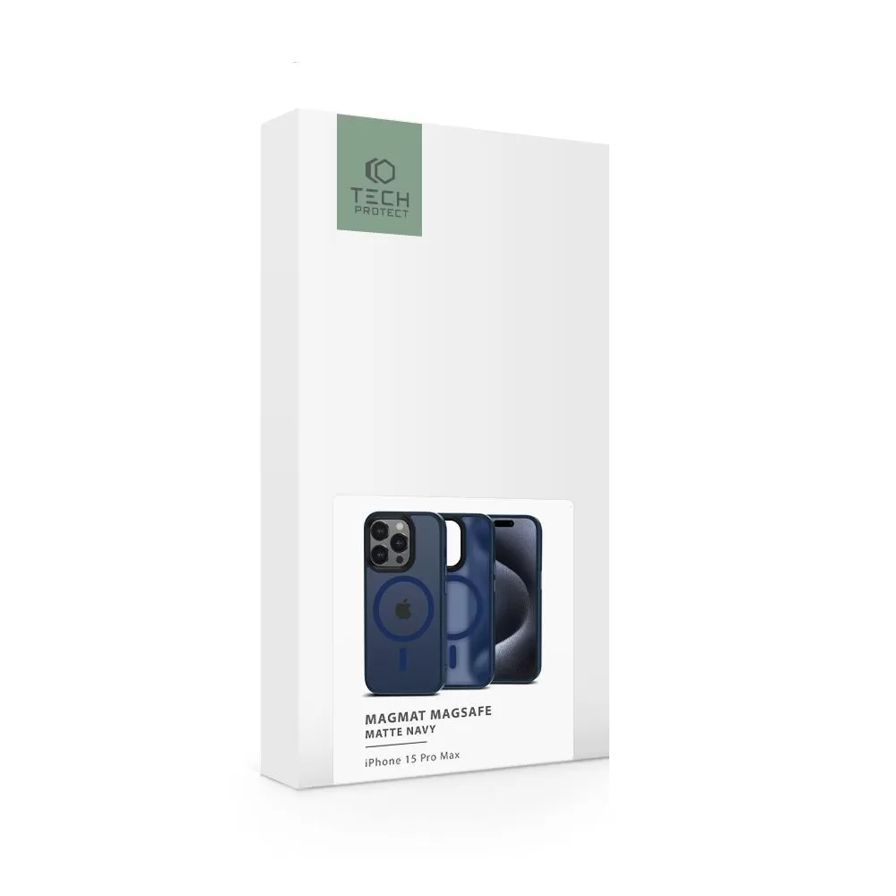 Apple iPhone 15 Pro Max suojakuori sininen TECH-PROTECT MAGMAT MAGSAFE