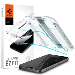 iPhone iPhone 15 Pro Max apsauginis stiklas SPIGEN GLAS.TR ”EZ FIT” 2-PACK Apple iPhone 15 Pro Max