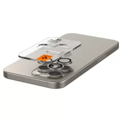 Apple iPhone 15 Pro Max apsauginis stiklas  SPIGEN OPTIK.TR ”EZ FIT” CAMERA PROTECTOR 2-PACK