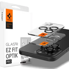 Apple iPhone 15 Pro Max apsauginis stiklas  SPIGEN OPTIK.TR ”EZ FIT” CAMERA PROTECTOR 2-PACK