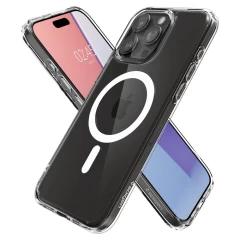 Apple iPhone 15 Pro Max suojakuori valkoinen SPIGEN ULTRA HYBRID MAG MAGSAFE