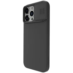 Apple iPhone 15 Pro Max чехол черный NILLKIN CAMSHIELD SILKY SILICON