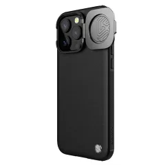 Apple iPhone 15 Pro Max suojakuori musta NILLKIN CAMSHIELD PROP LEATHER MAGNETIC