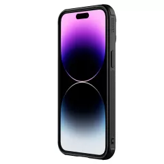 Apple iPhone 15 Pro Max suojakuori musta NILLKIN CAMSHIELD PROP LEATHER MAGNETIC