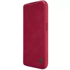 Apple iPhone 15 Pro Max suojakotelo punainen NILLKIN QIN PRO LEATHER