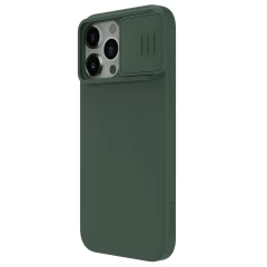 Apple iPhone 15 Pro Max suojakuori vihreä NILLKIN CAMSHIELD SILKY SILICON