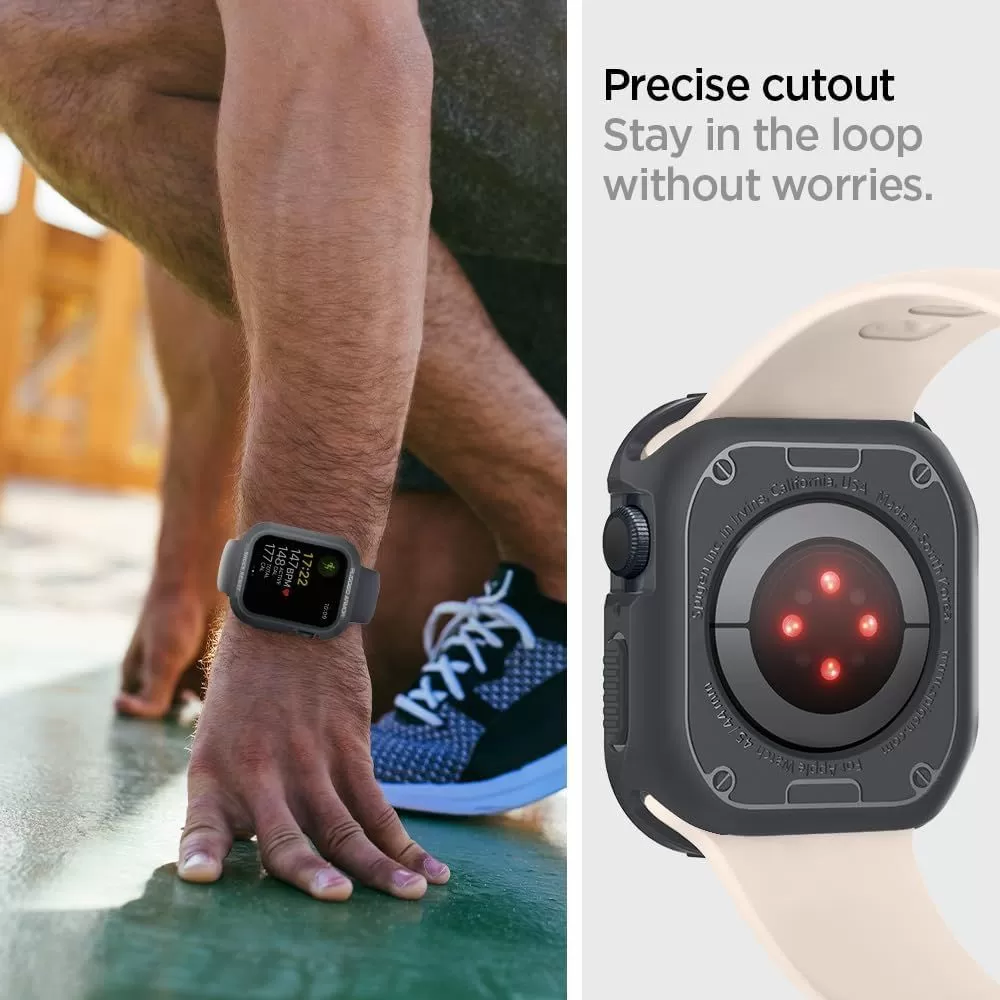Apple Watch 9 suojakuori, suojakotelo  SPIGEN RUGGED ARMOR (44/45 MM)