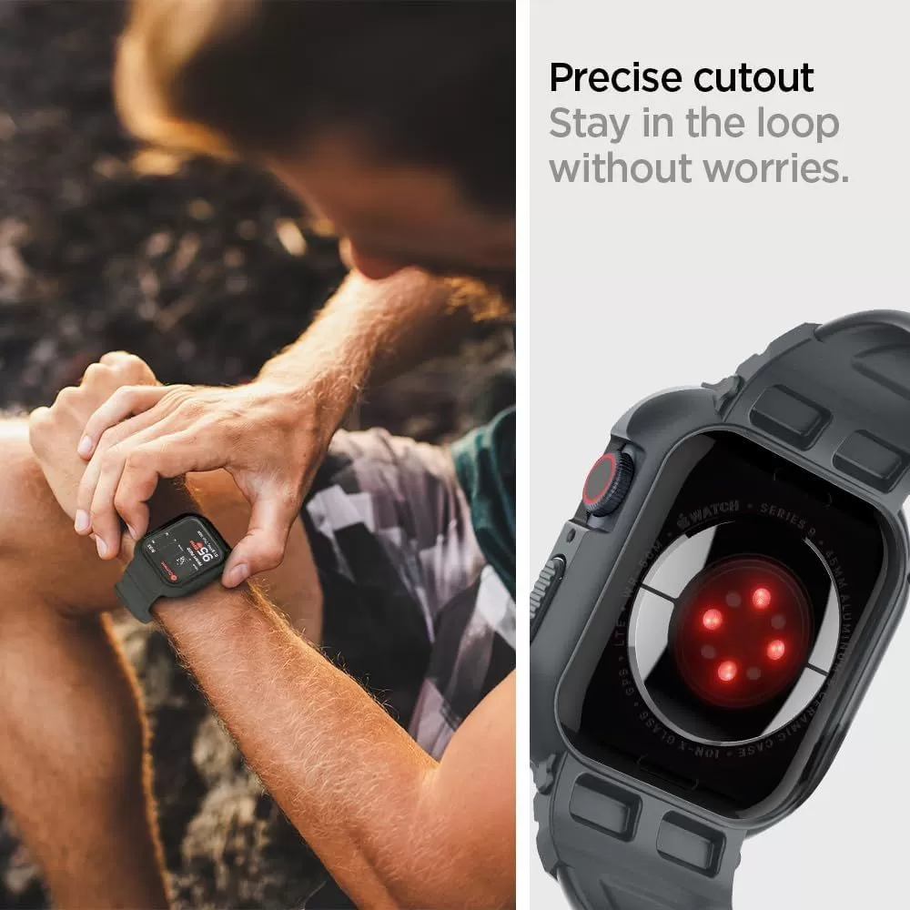 Apple Watch 9 siksniņa  SPIGEN RUGGED ARMOR ”PRO” (44/45 MM)
