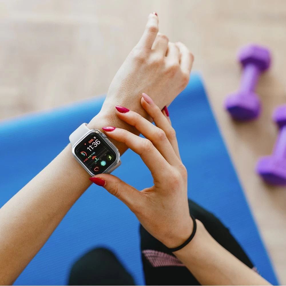 Apple Watch 9 vāciņš caurspīdīgs SPIGEN THIN FIT (45mm)