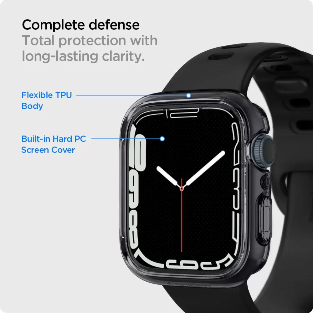 Apple Watch 9 vāciņš caurspīdīgs SPIGEN ULTRA HYBRID (45 MM)