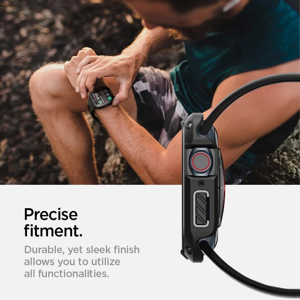 Apple Watch 9 vāciņš melns SPIGEN TOUGH ARMOR (45mm)