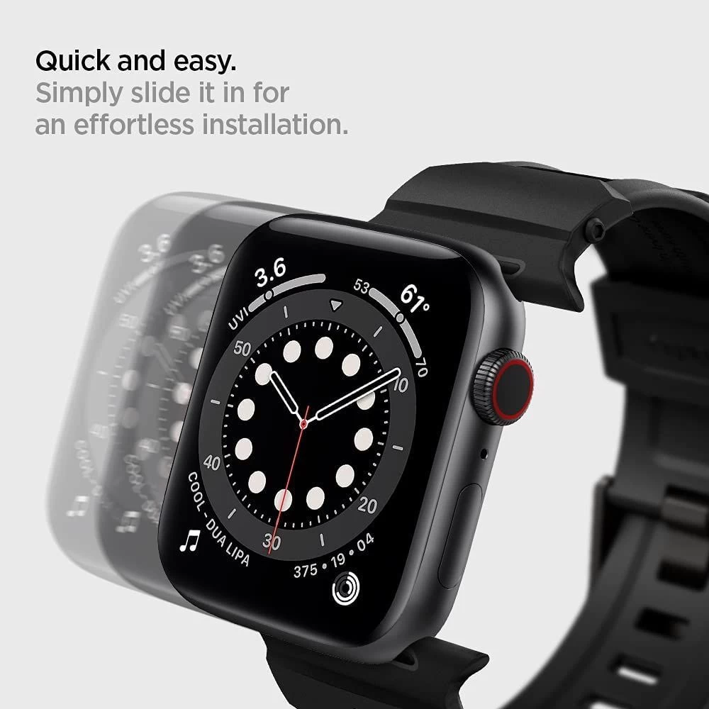 Apple Watch 9 siksniņa melns SPIGEN RUGGED BAND (38/40/41mm)