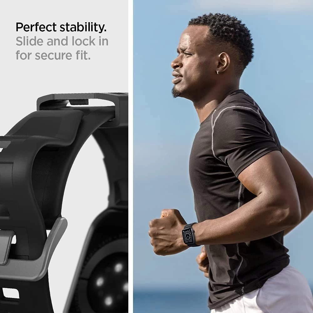 Apple Watch 9 siksniņa melns SPIGEN RUGGED BAND (38/40/41mm)