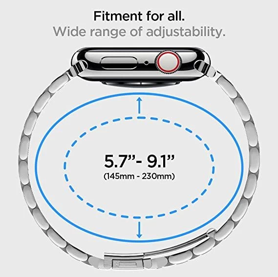 Apple Watch 9 siksniņa sudraba SPIGEN MODERN FIT BAND (42/44/45/49mm)