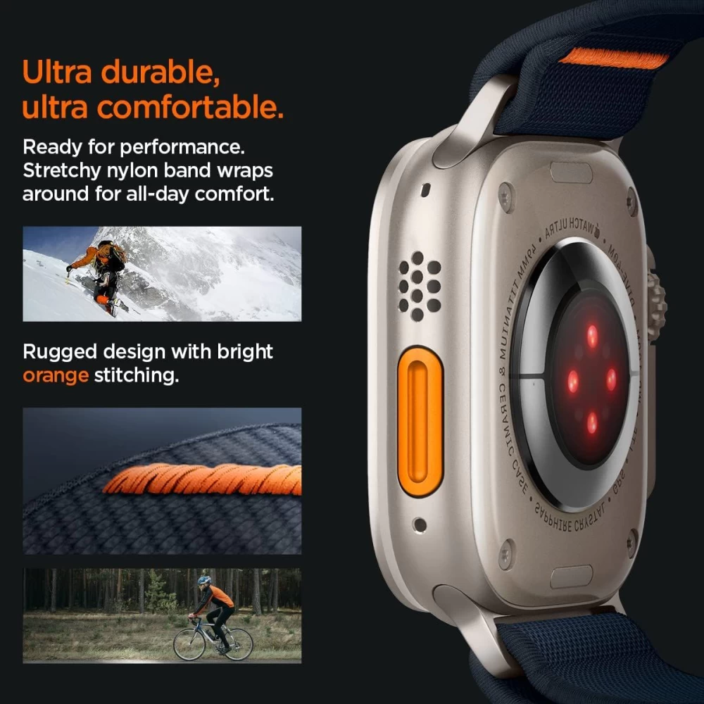 Apple Watch 9 siksniņa zils SPIGEN FIT LITE ULTRA (42 / 44 45 49 mm)