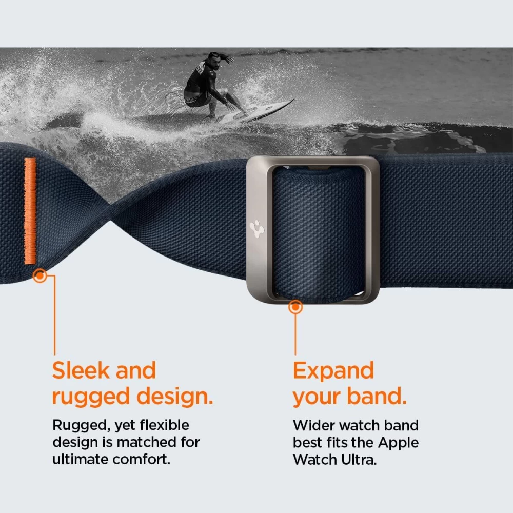 Apple Watch 9 siksniņa zils SPIGEN FIT LITE ULTRA (42 / 44 45 49 mm)