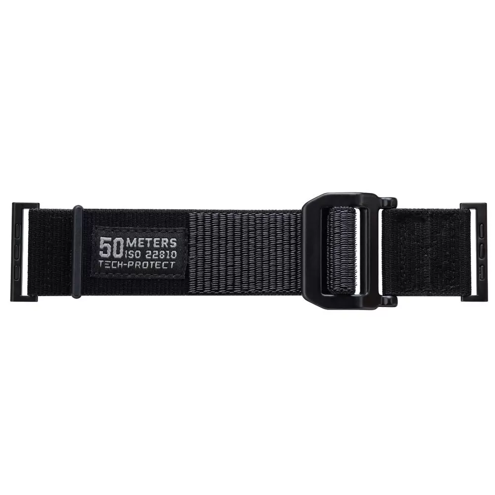 Apple Watch 9 siksniņa melns TECH-PROTECT SCOUT APPLE WATCH (42/44/45/49 MM)