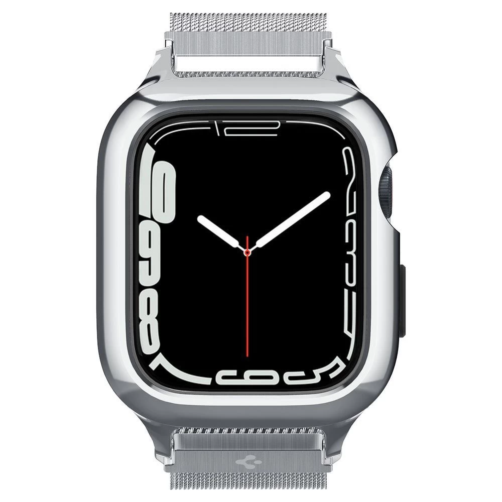 Apple Watch 9 siksniņa sudraba SPIGEN METAL FIT ”PRO” (44/45 mm)