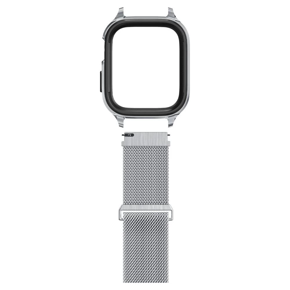 Apple Watch 9 siksniņa sudraba SPIGEN METAL FIT ”PRO” (44/45 mm)
