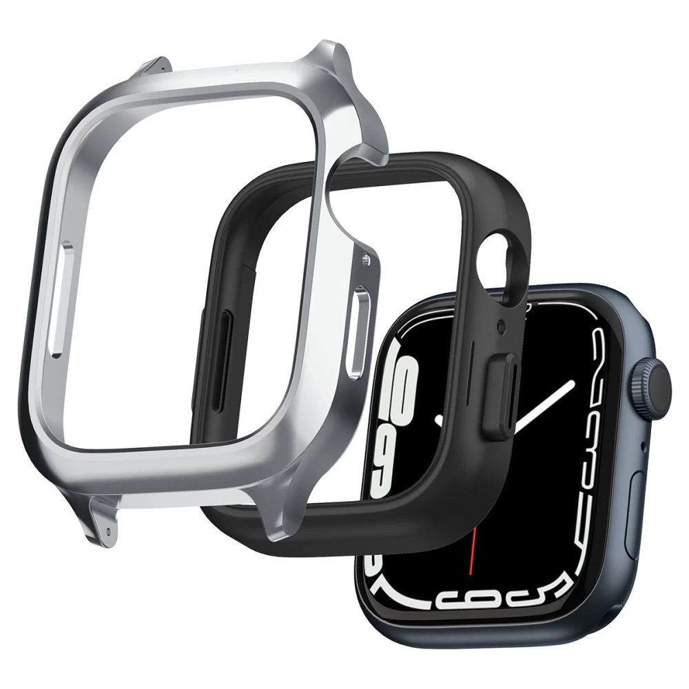 Apple Watch 9 siksniņa sudraba SPIGEN METAL FIT ”PRO” (44/45 mm)