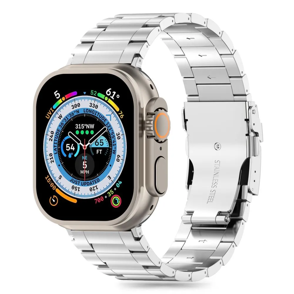 Apple Watch 9 siksniņa sudraba TECH-PROTECT STAINLESS PRO (42/44/45/49 MM)