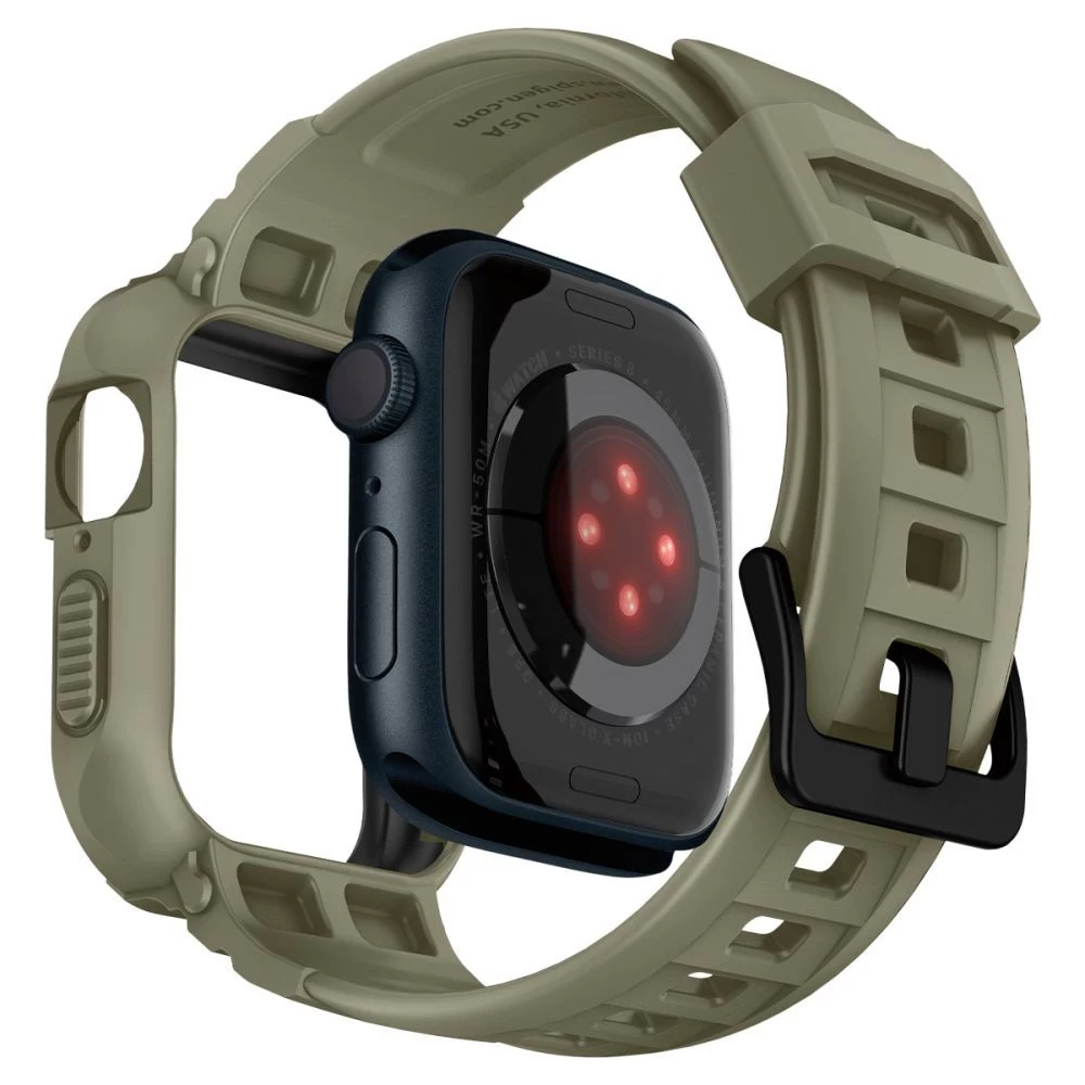 Apple Watch 9 siksniņa zaļš SPIGEN RUGGED ARMOR ”PRO” (44 / 45 MM)