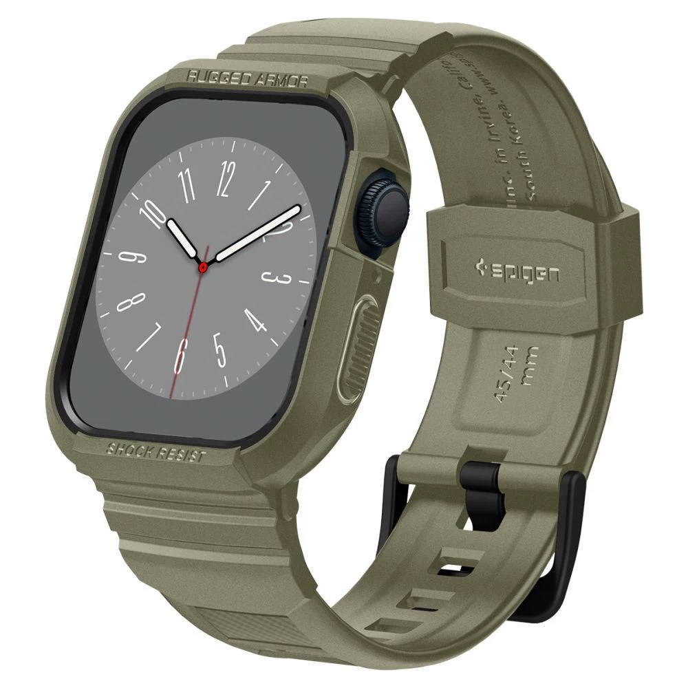 Apple Watch 9 siksniņa zaļš SPIGEN RUGGED ARMOR ”PRO” (44 / 45 MM)